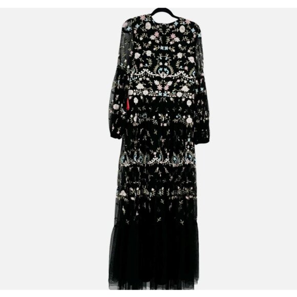 Mac Duggal 35111 Floral Embellished Embroidered Formal Gown - Picture 5 of 8